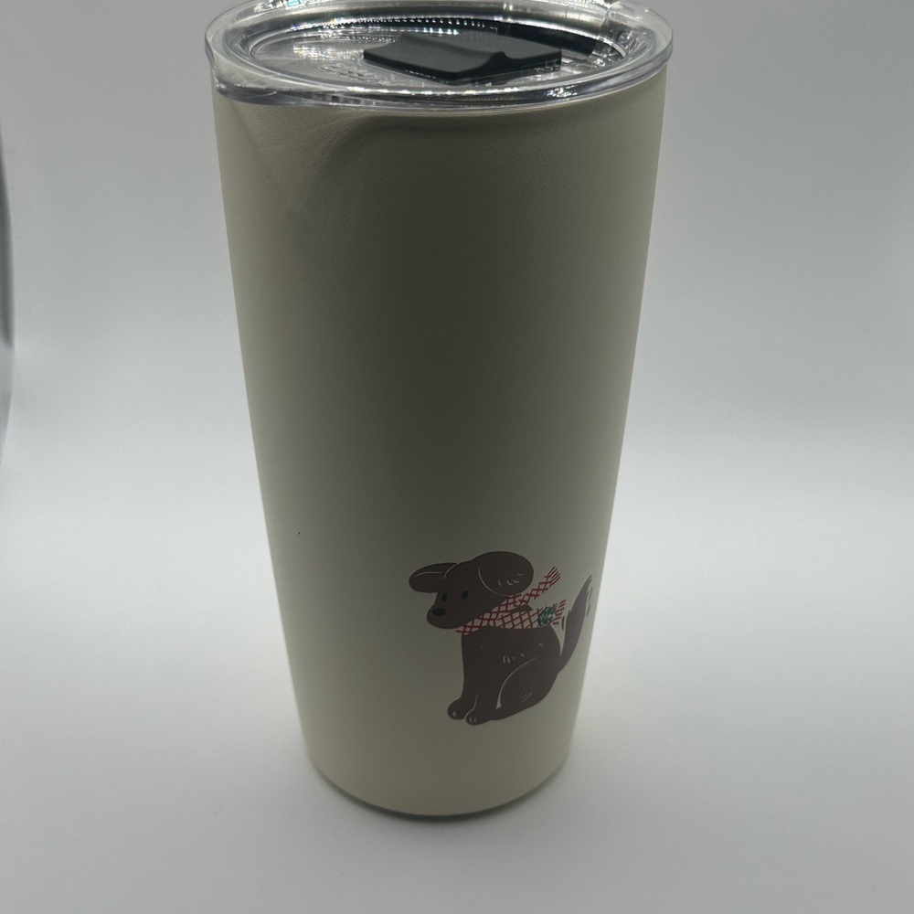 Starbucks MiiR 2025 Holiday Puppy Dog Tumbler White 16ozTravel Mug Insulated